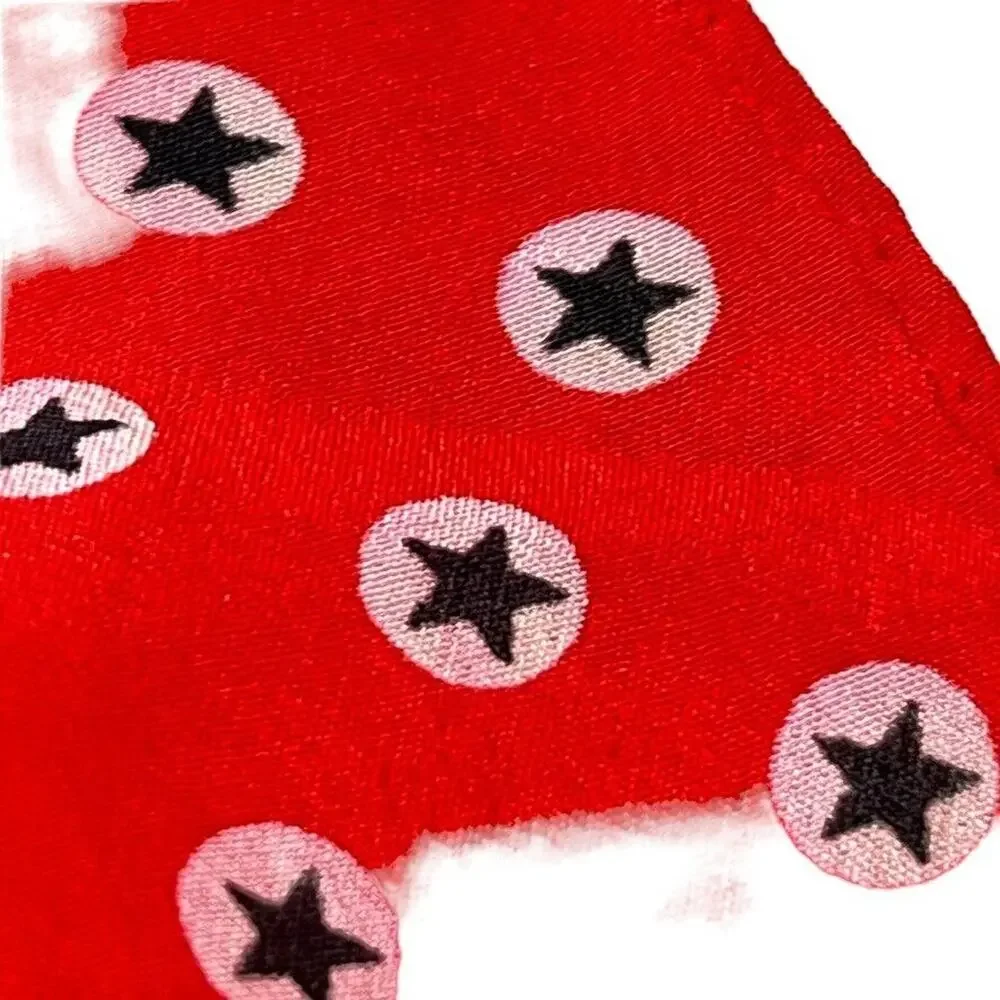 Echo Womens Red White Blue Star Print Scarf Head Wrap Lightweight 50